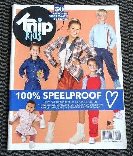 Knipkids, Knippie nr. 1 februari, maart 2022 maat 50 t/m 176, Verzenden, Zo goed als nieuw, Kind, Knippie