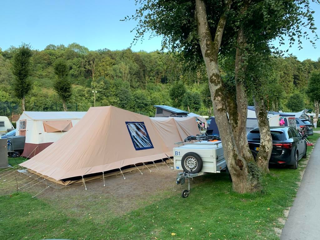 Vrijbuiter Steenuil 4 Tent met Luifel, Caravans en Kamperen, Tenten, Ophalen, Gebruikt, Tot en met 4