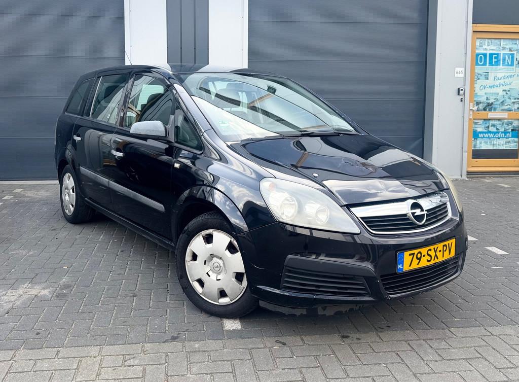 Opel Zafira 1.8 Business, Auto's, Opel, Gebruikt, 4 cilinders, Zwart, Origineel Nederlands