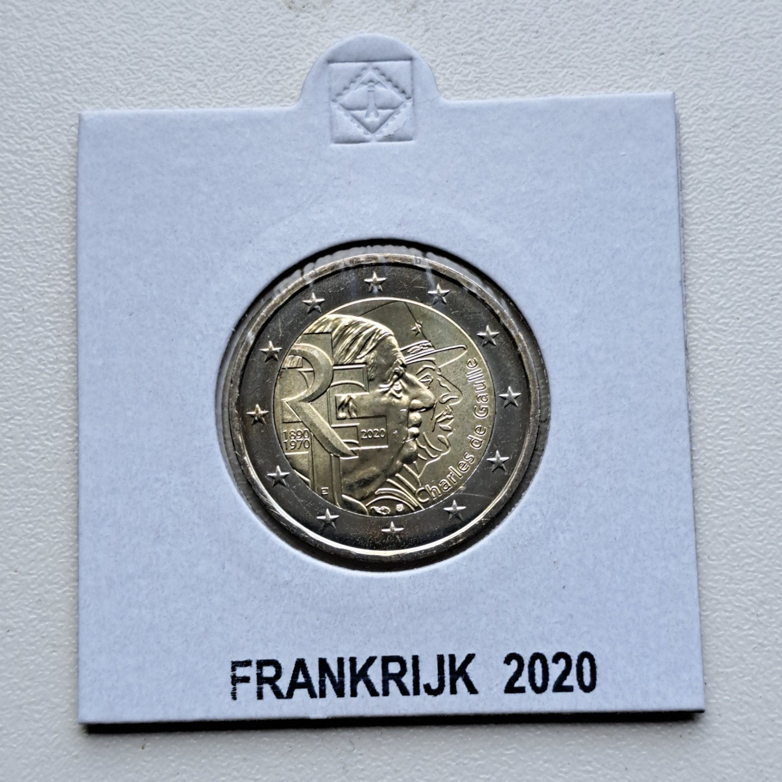 2 Euro Frankrijk 2020 Charles de Gaulle UNC, Ophalen of Verzenden, Frankrijk, 2 euro, Losse munt