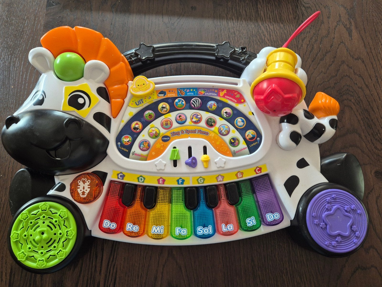 VTech Zing & Speel Piano Zebra met Microfoon, Ophalen, Gebruikt, Overige typen, Met licht