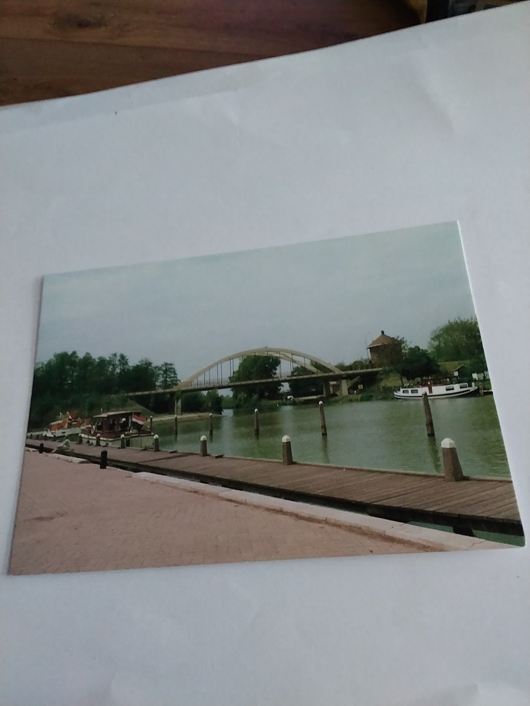 Ansichtkaart Geldermalsen, Linge Brug, Ophalen of Verzenden, 1980 tot heden, Ongelopen, Gelderland