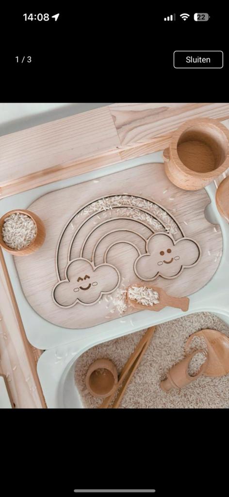 Trofast flisat inleg insert regenboog, Kinderen en Baby's, Kinderkamer | Tafels en Stoelen, Ophalen of Verzenden, Nieuw, Stoel(en)