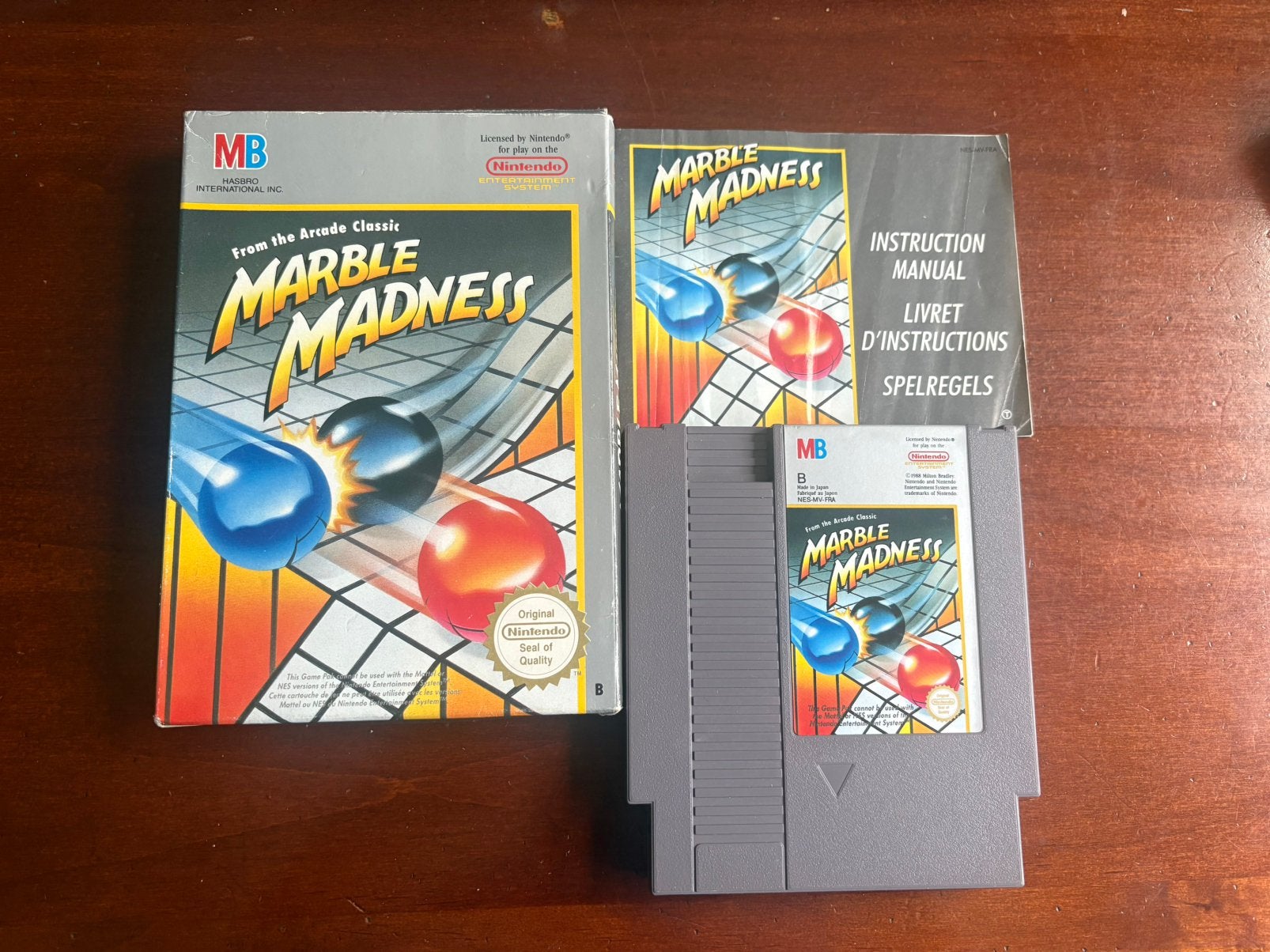 Marble Madness compleet CIB, 1 speler, Racen en Vliegen, Ophalen of Verzenden, Zo goed als nieuw