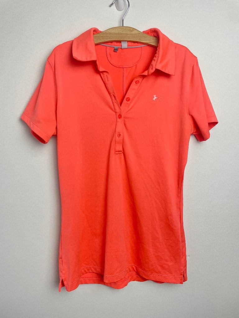 Under Armour heatgear koraal polo neon roze maat XS, Kleding | Dames, Overige typen, Stadionplein 10 1076 CM Amsterdam, Ophalen of Verzenden