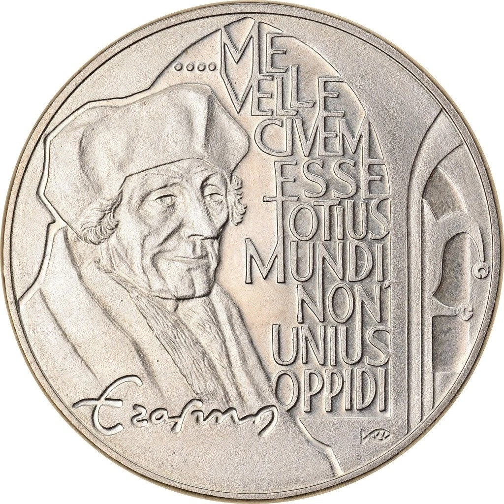 Erasmus van Rotterdam, 10 ECU 1991, Ophalen of Verzenden, Koningin Beatrix, Overige waardes, Losse munt