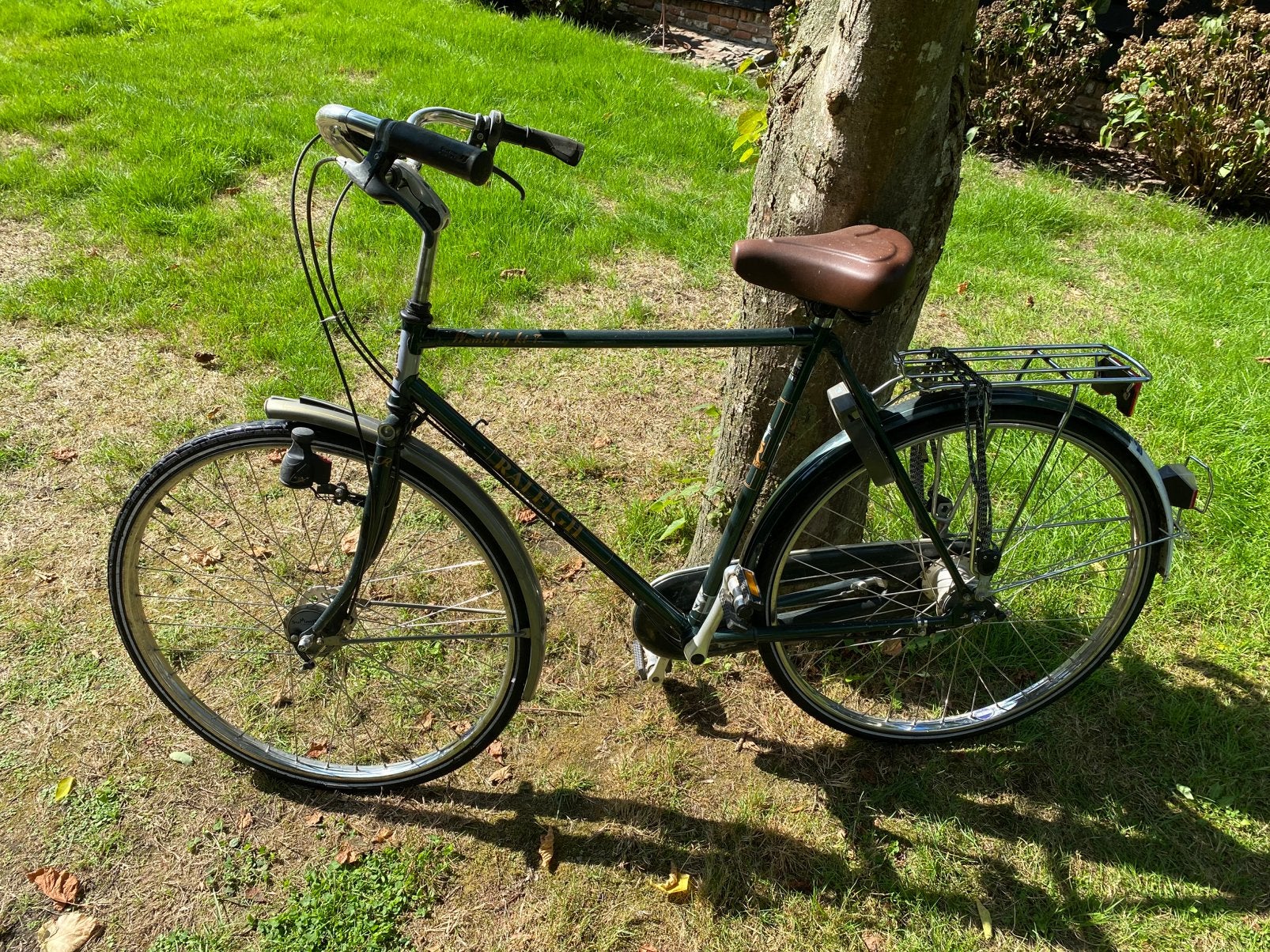 Raleigh herenfiets, Fietsen en Brommers, Versnellingen, Zo goed als nieuw, 57 tot 61 cm, Ophalen