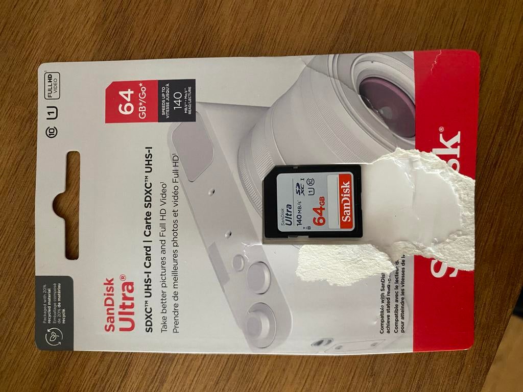 SanDisk Ultra SDXC 64GB UHS-I Geheugenkaart, Ophalen, SDXC, Nieuw, Fotocamera