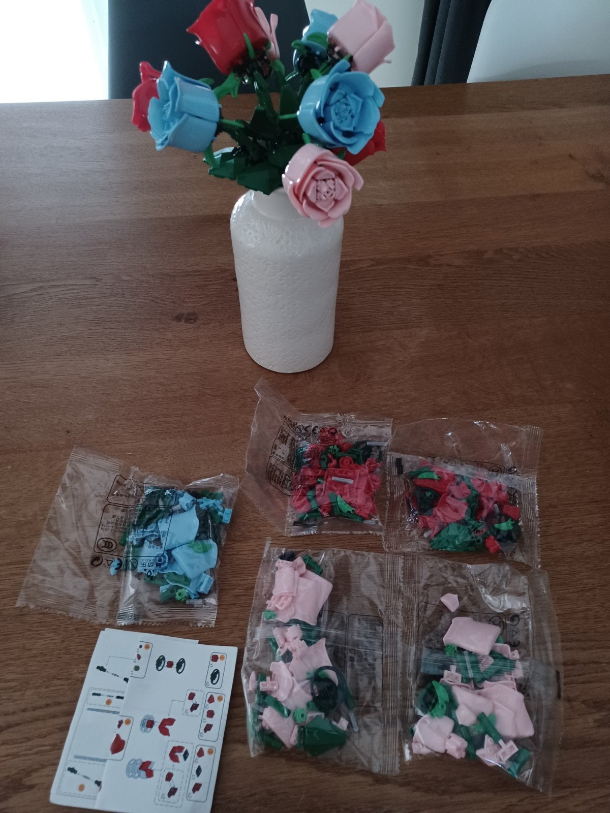 bloemstuk van lego (dupe), Ophalen