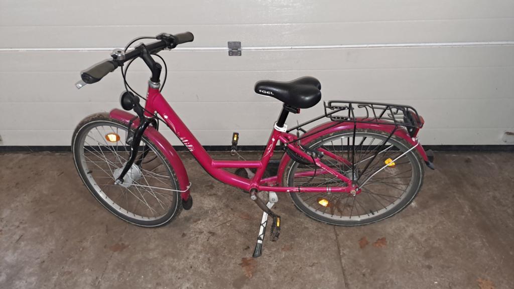 Roze kinderfiets 24 inch, Gebruikt, Velgrem, Minder dan 47 cm, Ophalen