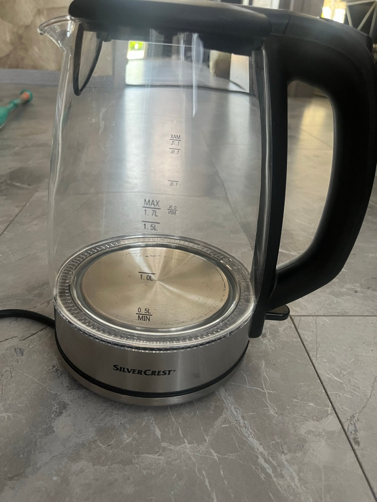 SilverCrest Waterkoker - Zo goed als nieuw, 1 tot 2 liter, Ophalen, Zo goed als nieuw, Draadloos