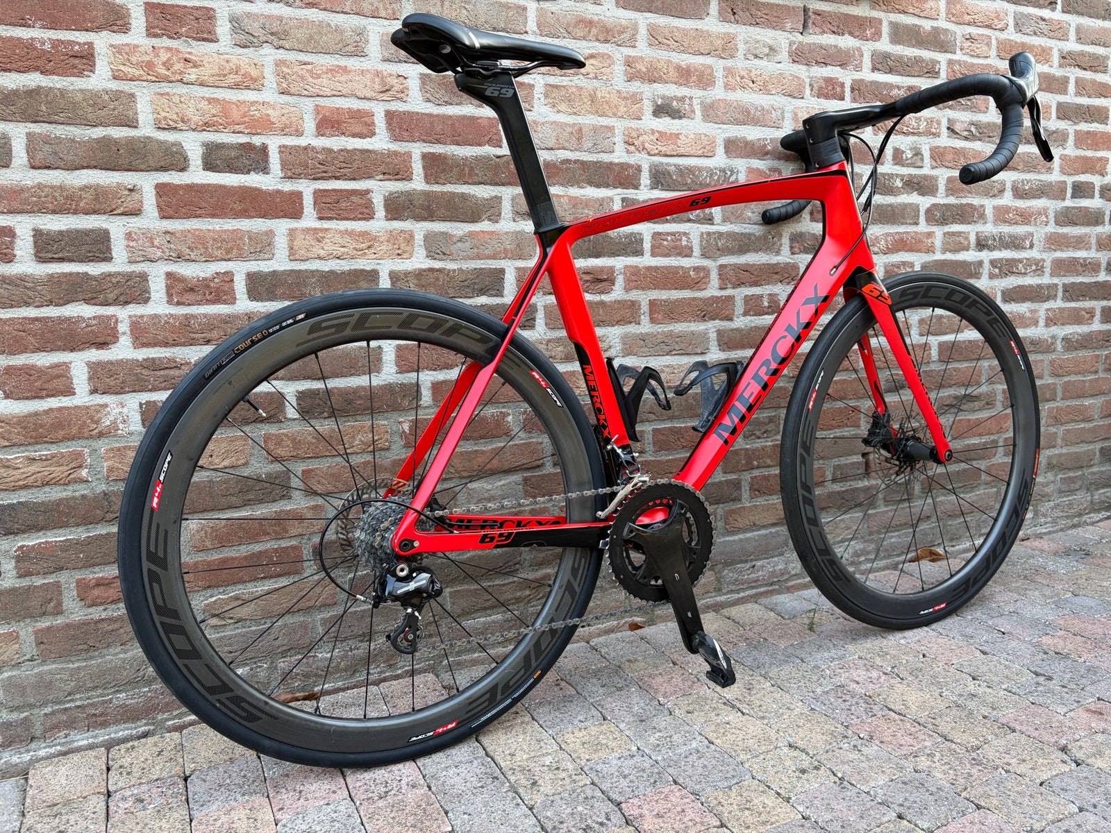 Eddy Merckx Mourenx 69 racefiets. Campagnolo 2x11 speed, Gebruikt, Carbon, 57 tot 61 cm, Meer dan 20 versnellingen