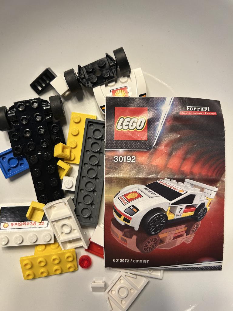 Lego V-Power Shell Ferrari F40 30192, Ophalen of Verzenden, Gebruikt, Complete set, Duplo