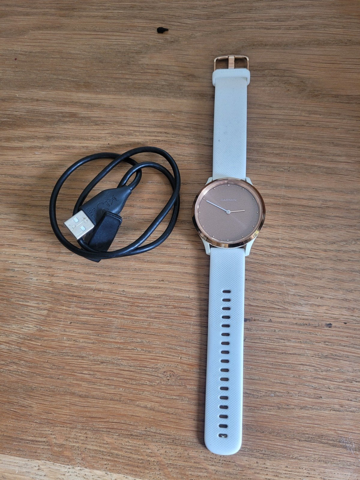 Garmin Vivomove HR in nette staat, Wit, Garmin, Ophalen of Verzenden, Zo goed als nieuw