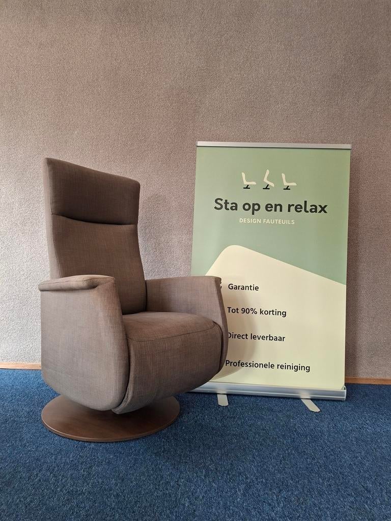 Sta op relax fauteuil Prominent Toscana Extra luxe op accu, Minder dan 75 cm, Hoofdstraat 60 Schijndel, Ophalen of Verzenden, Zo goed als nieuw