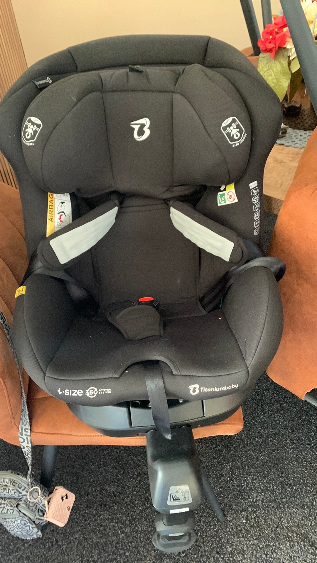 Autostoe, Gebruikt, 0 t/m 18 kg, Slaapstand, Isofix