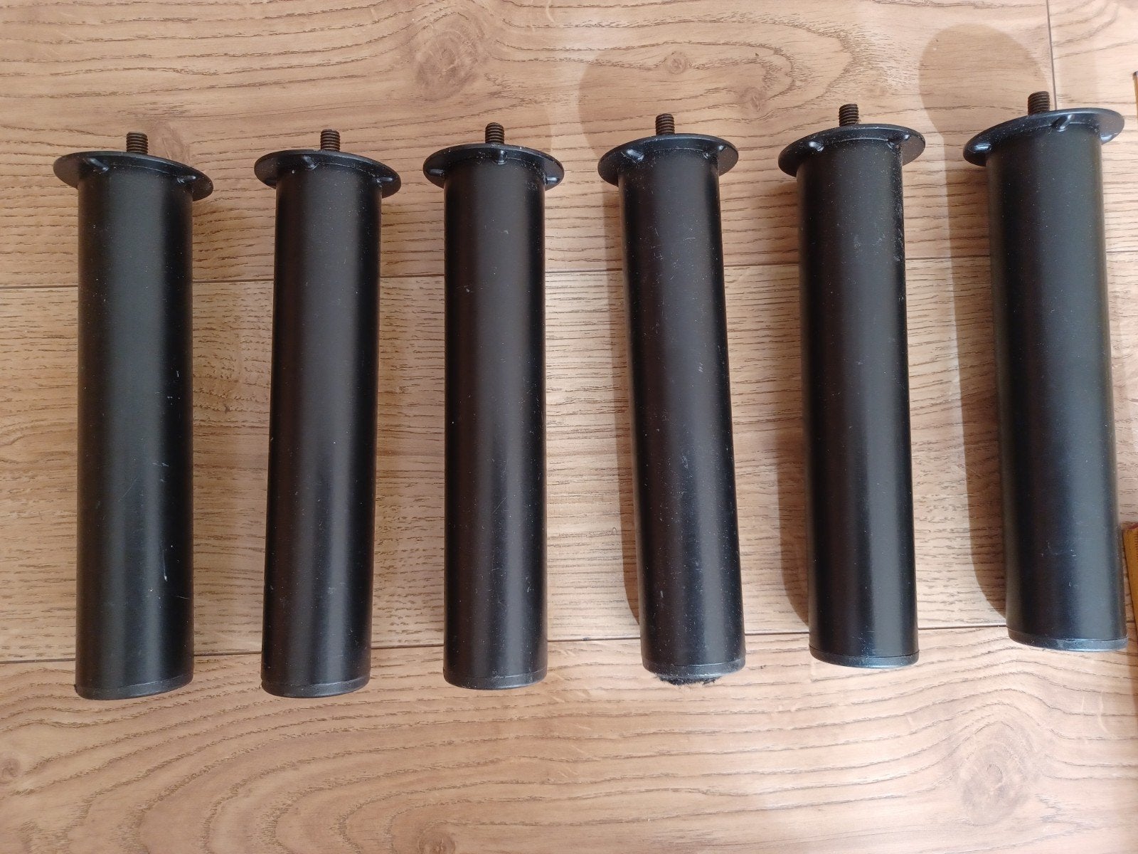 (Bed)poten zwart met schroefdraad - 20 cm lang, Ophalen of Verzenden