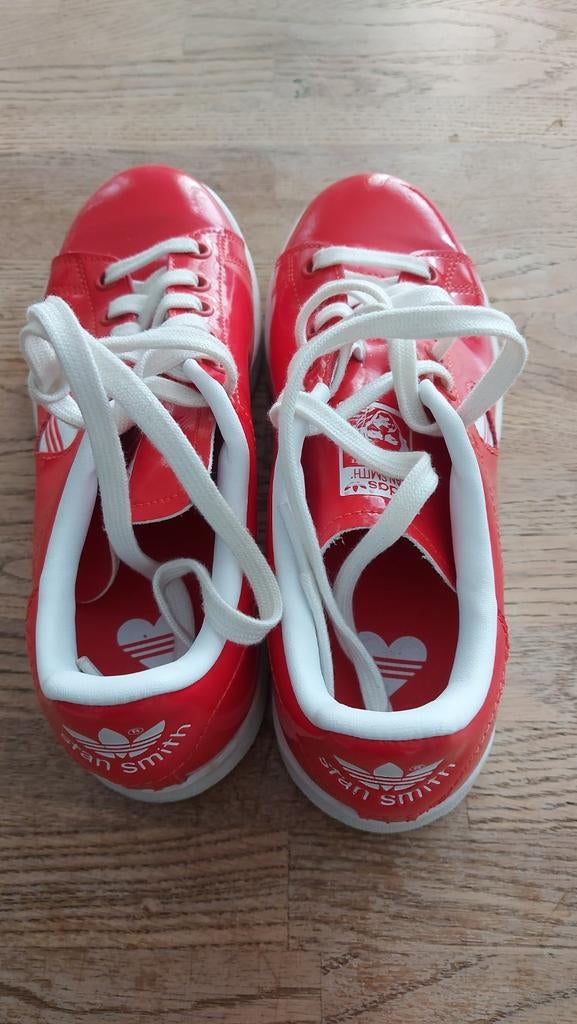 Adidas Stan Smith sneakers rood maat 37 1/3, Adidas, Ophalen of Verzenden, Sneakers of Gympen, Gedragen