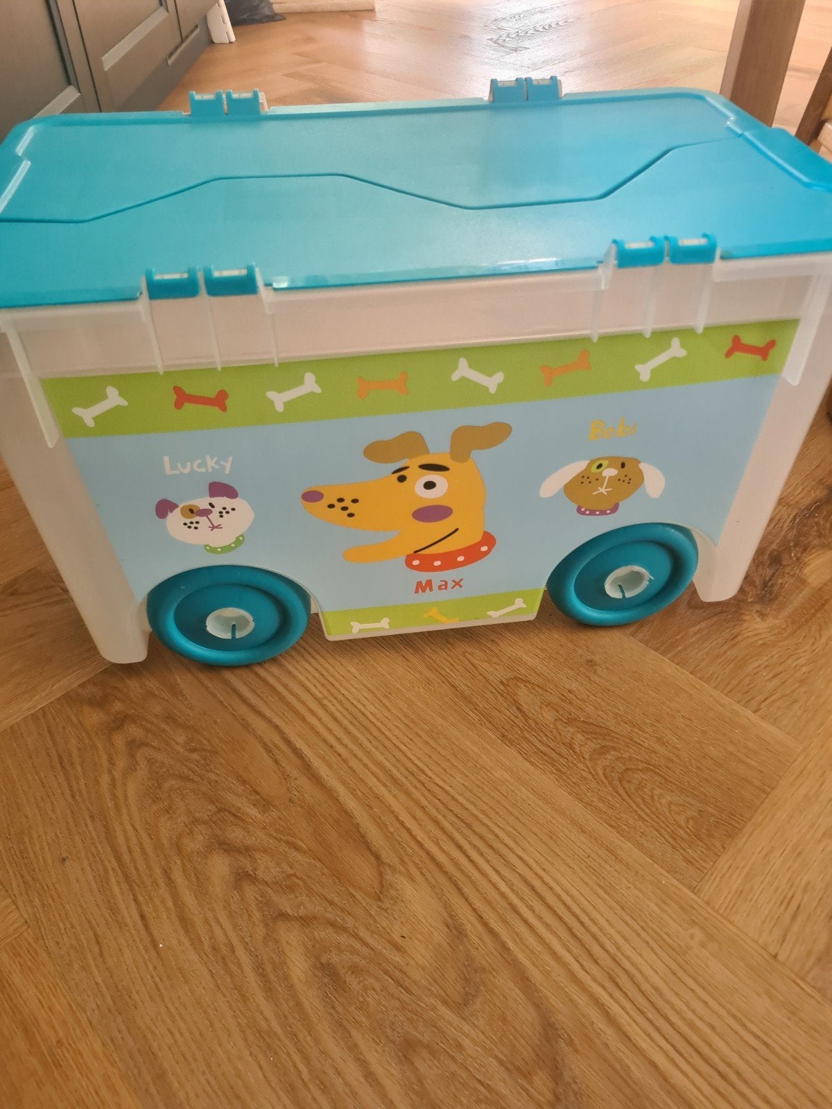 Kinder opberg rollerbox, Ophalen, Gebruikt