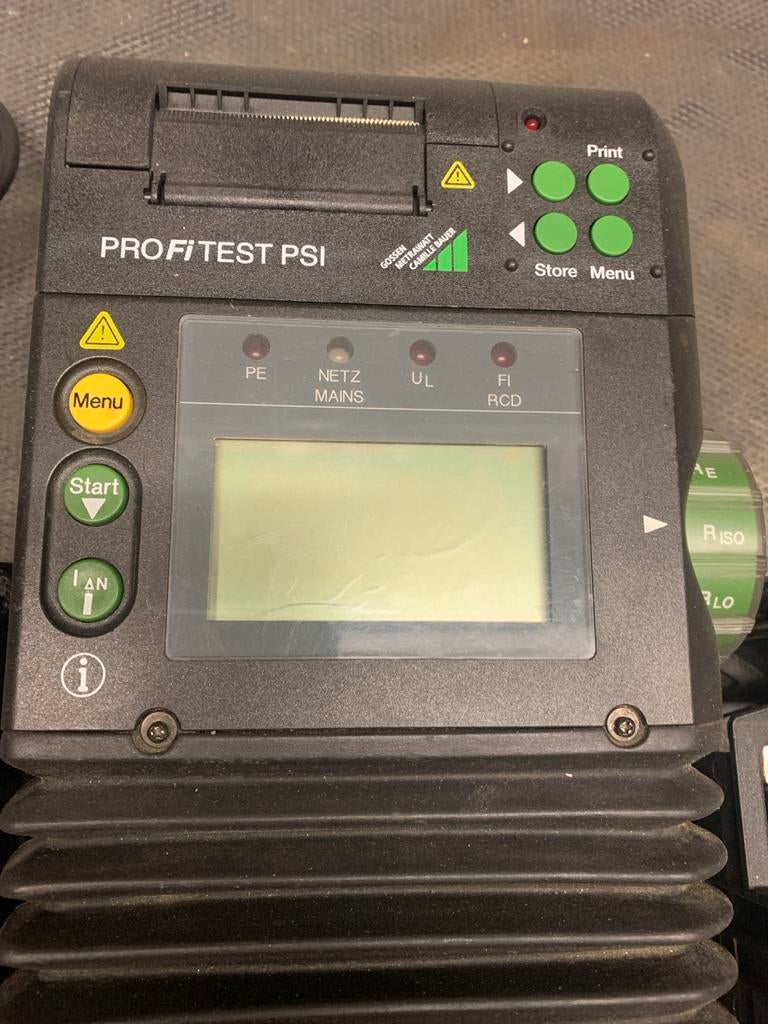 Gossen Metrawatt PROFITEST PSI & 0100S + M522A Printer, Doe-het-zelf en Verbouw, Ophalen of Verzenden, Gebruikt, Elektriciteit