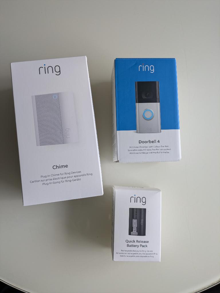 Ring deurbel set, Huis en Inrichting, Deurbellen, Ophalen, Gebruikt