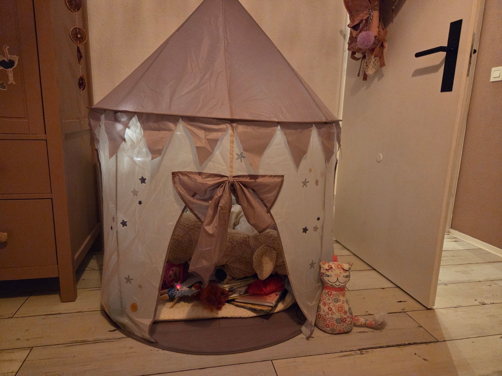 speeltentje en tunnel met verlichting kussentjes en kleed, Ophalen, Zo goed als nieuw, Kleed of Kussen