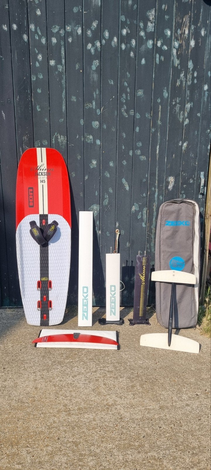 Kitesurf, foil set, Shinn Jackson, Zeeko Spitfire, Watersport en Boten, Kitesurfen, Foil, Ophalen of Verzenden