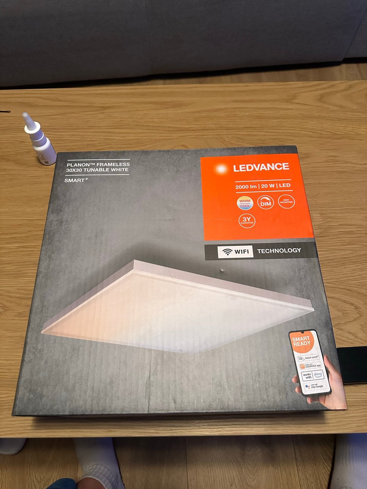 LEDVANCE Smart+ Planon Frameless LED Paneel 30x30 Tunable Wh, Wit, Kunststof, Nieuw, Ophalen of Verzenden