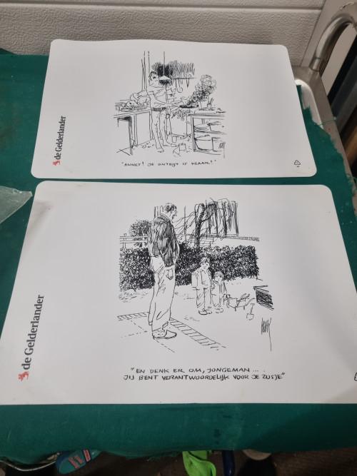 placemats de gelderlander twee stuks peter van straaten, Ophalen of Verzenden, 'T Olde Gre-j, Info@toldegrej.nl, Endepoelstraat 20f Didam