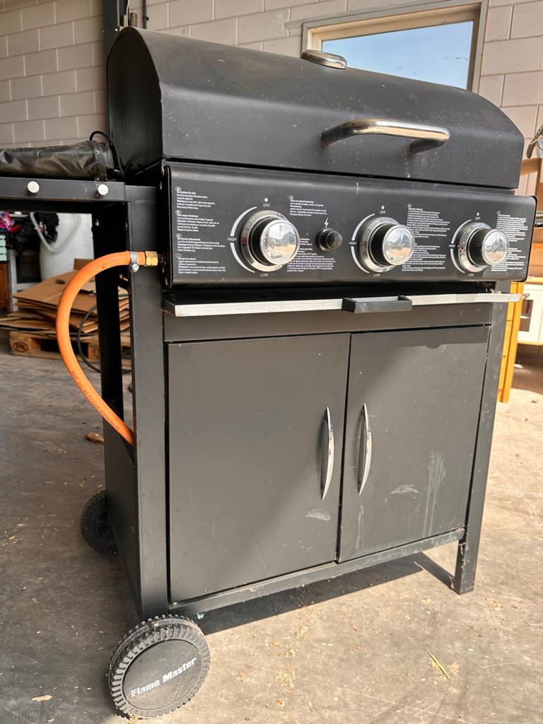 Flame Master Gasbarbecue met 3 branders, Tuin en Terras, Gasbarbecues, Gebruikt, Ophalen of Verzenden