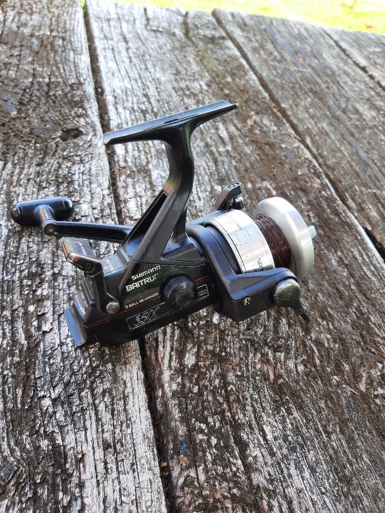 Shimano 3500 a baitrunner werpmolen, Ophalen of Verzenden, Gebruikt, Molen