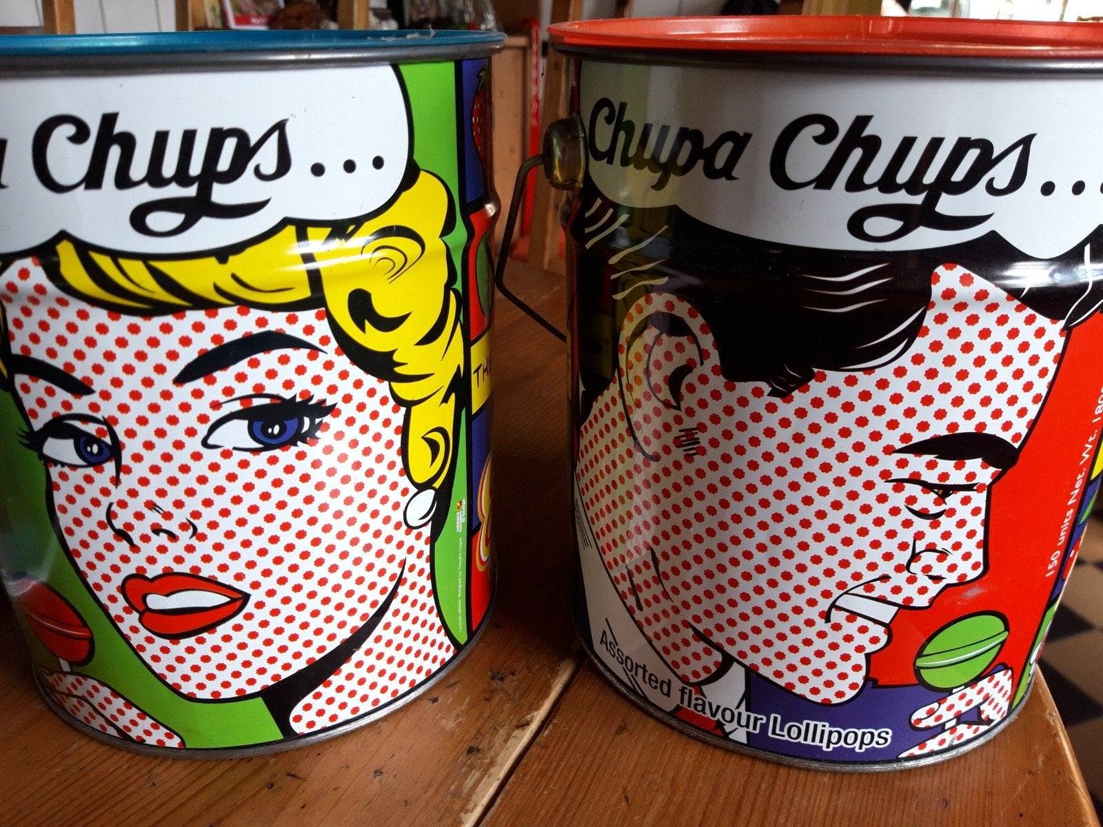 2x Nostalgische Chupa Chups Blikken - The Best Of, Ophalen, Gebruikt, Overige, Overige merken