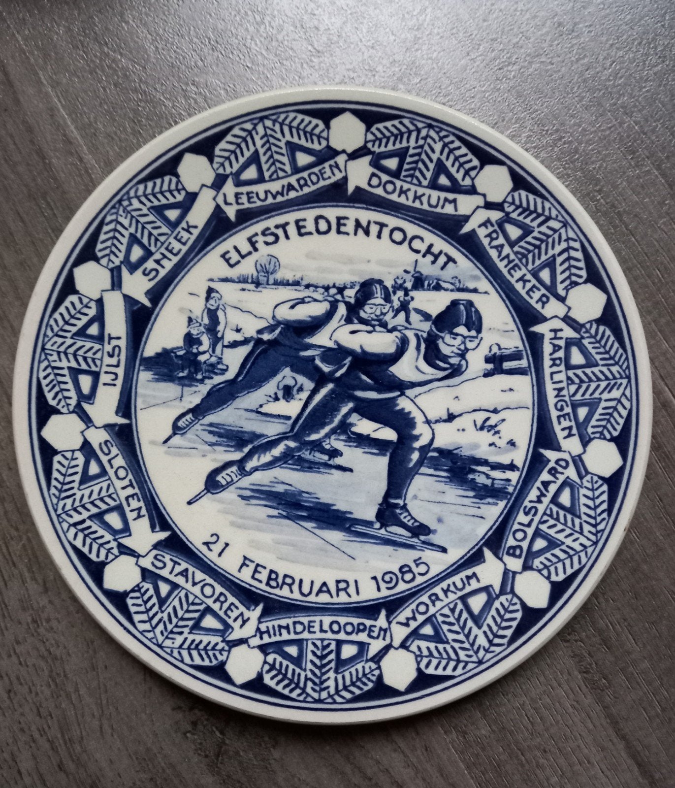 Elfstedentocht herdenkingsbord, Antiek en Kunst, Ophalen