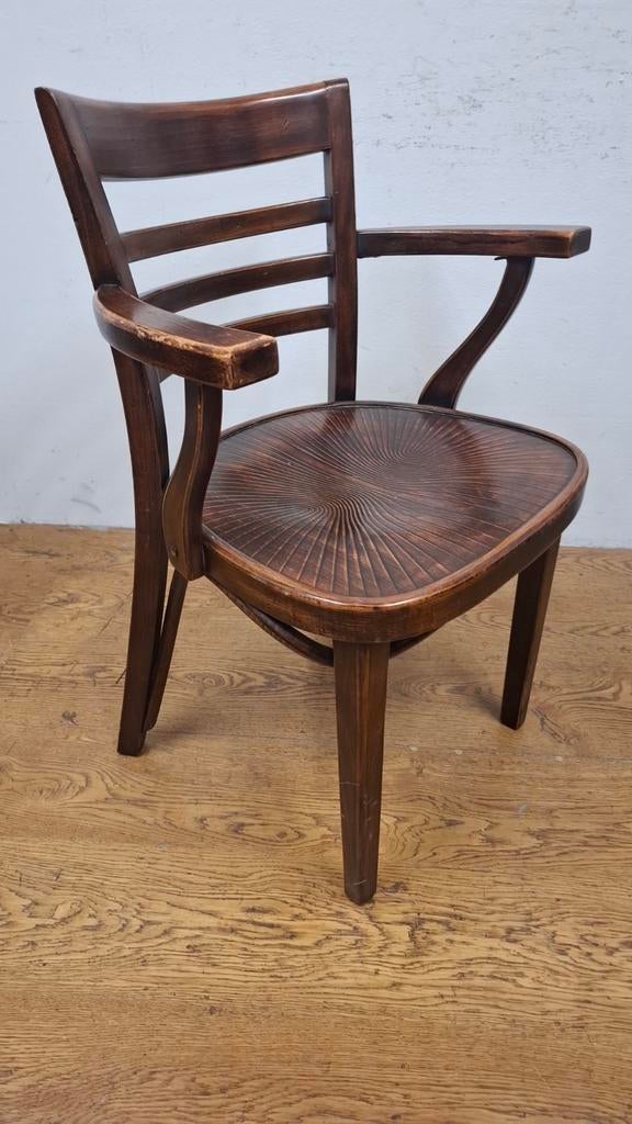 8 thonet bistro HUTTEN cafe stoelen antiek finish + print!, Ophalen of Verzenden