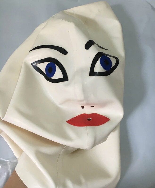 Dames gezicht latex masker met rits, Verzenden, Nieuw, Overige