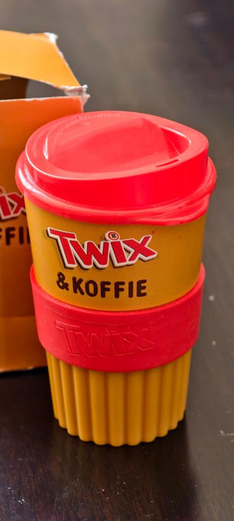 Twix & Koffie Drinkbeker - Vintage Verzamel Item, Ophalen of Verzenden, Nieuw