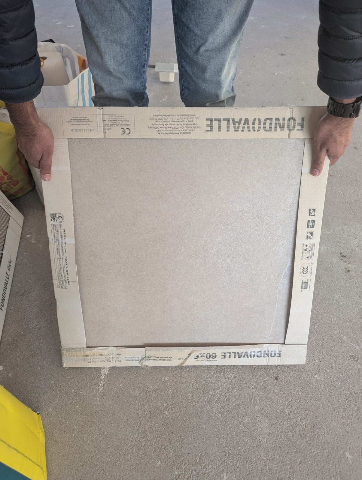 Nieuwe Fondovalle 60x60 cm keramische wandtegels, Ophalen, 60 cm of meer, Nieuw, 5 tot 10 m²