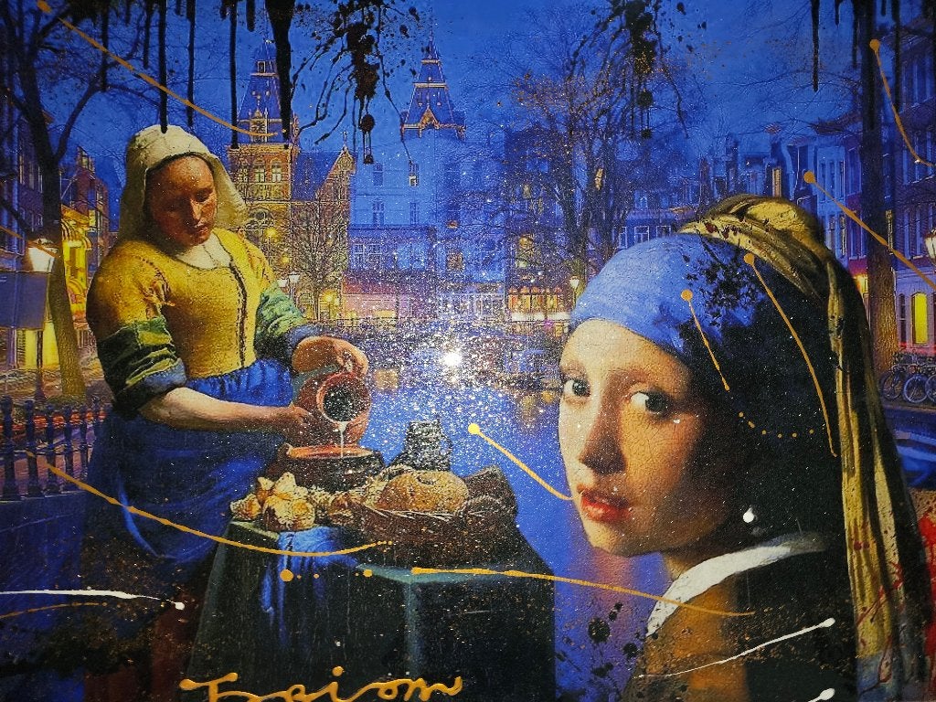 Origineel werk op GROOT Doek van Fabian, Ophalen