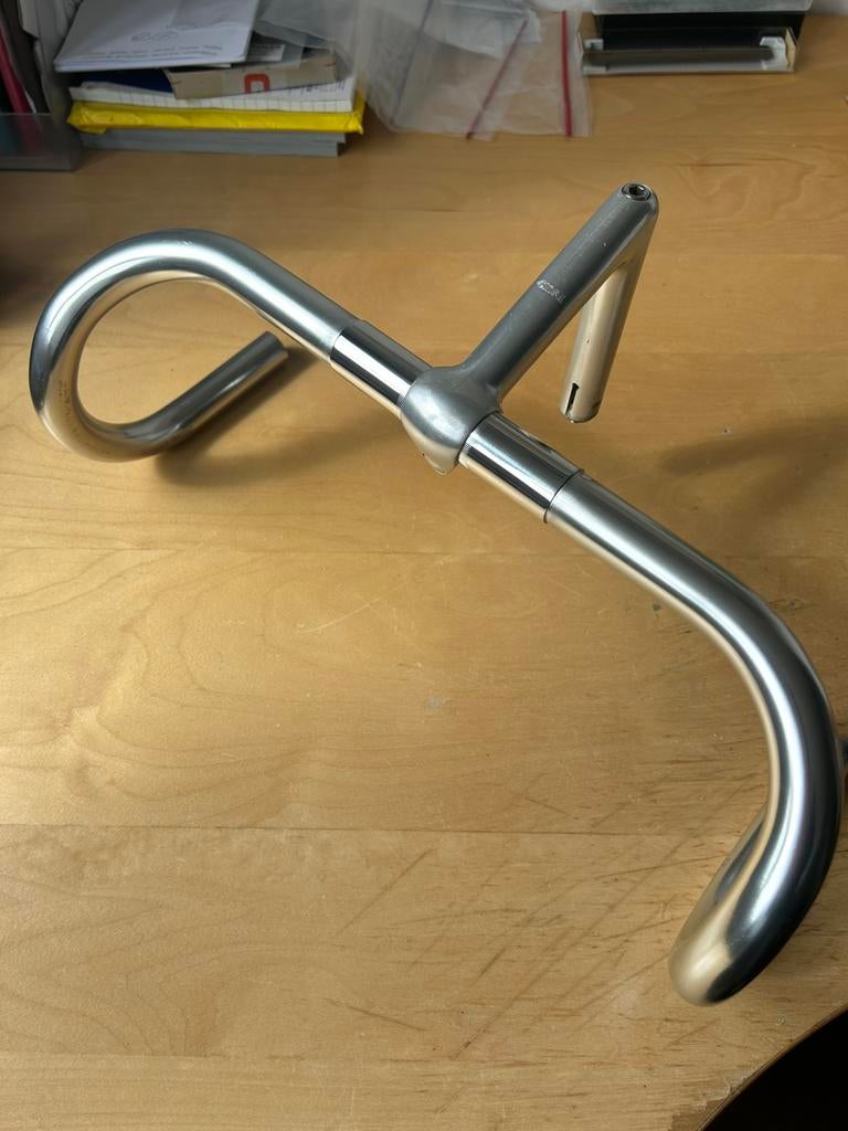 Cinelli Campione del Mondo stuur 66-42 en quill pen 125mm, Fietsen en Brommers, Ophalen of Verzenden, Zo goed als nieuw, Stuur