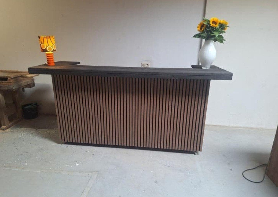 AANBIEDING €💰Balie akoestische panelen steigerhout toonbank, Huis en Inrichting, Ophalen of Verzenden, Nieuw