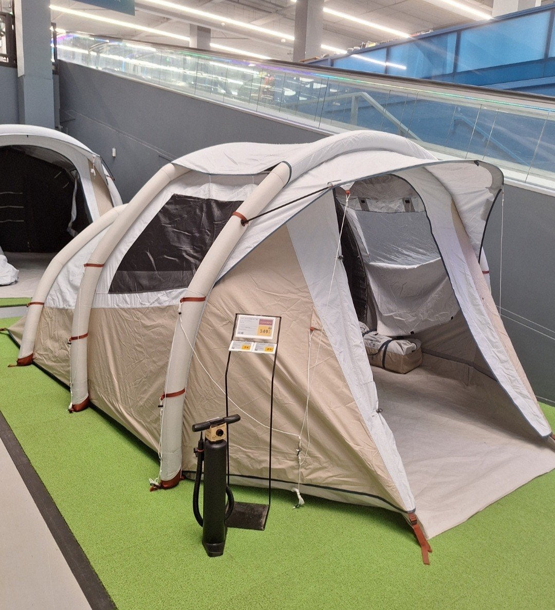 Quechua Air Seconds 4.1 Opblaasbare Tent, Caravans en Kamperen, Tenten, Ophalen of Verzenden, Zo goed als nieuw, Tot en met 4