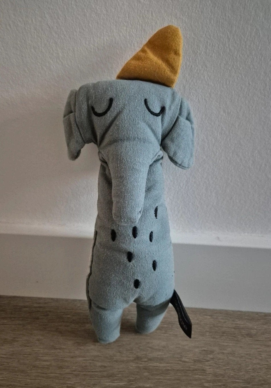 Knuffel olifant Roommate blauw groen geel K7582, Ophalen of Verzenden, Zo goed als nieuw, Olifant