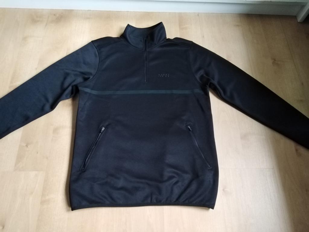 Zwarte hoodie boohooman, Maat 48/50 (M), Zwart, Ophalen of Verzenden, Zo goed als nieuw
