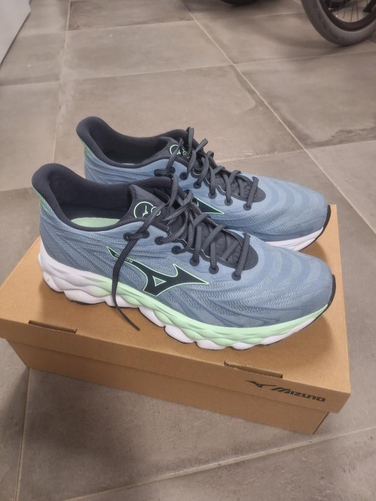 Mizuno Wave Sky 8 hardloopschoenen heren, Mizuno, Blauw, Sportschoenen, Ophalen of Verzenden
