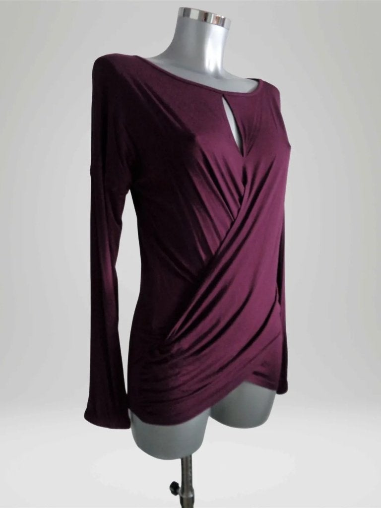 Monique Collignon designer longsleeve burgundy 36/38 nieuw, Overige kleuren, Nieuw, Ophalen of Verzenden, Lange mouw