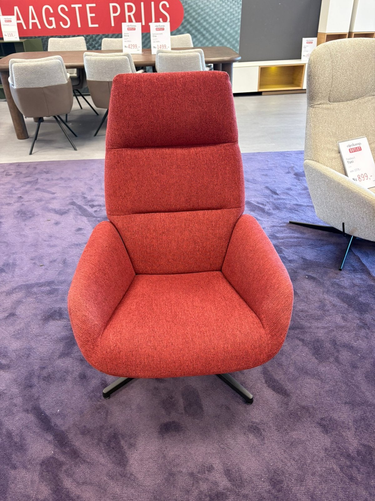 Eijerkamp collectie fauteuil Ergo, Ophalen, 75 tot 100 cm, Zo goed als nieuw, Stof