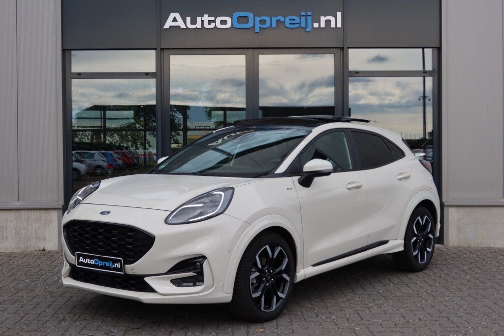 Ford PUMA 1.0 EcoBoost Hybrid ST-Line X 155pk NAVI, Camera,, Auto's, USB, Euro 6, Wit, Bedrijf
