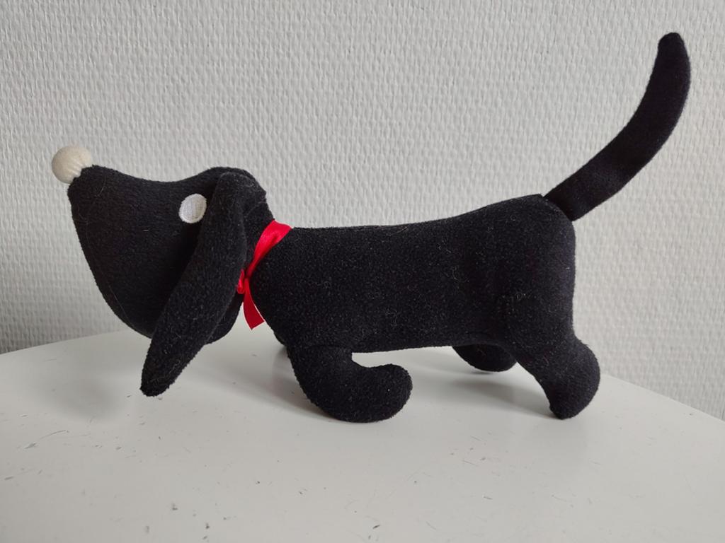 Nieuwe Hema Takkie knuffel, Kinderen en Baby's, Speelgoed | Knuffels en Pluche, Hema, Nieuw, Zwart, Hond