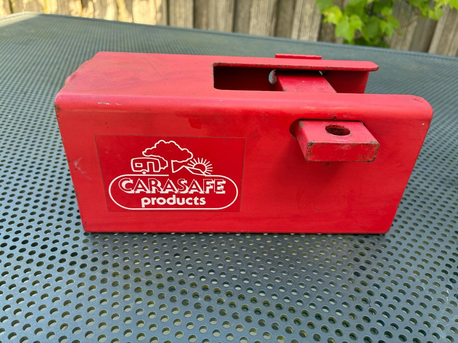 Robuust Carasafe slot voor caravan of aanhangwagen, Ophalen of Verzenden, Gebruikt