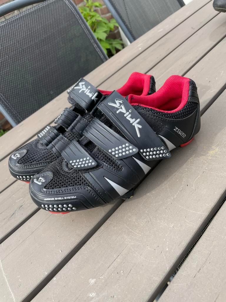 Spiuk fietschoenen - Maat 42 - Zwart/Rood, Ophalen of Verzenden, Gebruikt, Kleding
